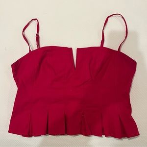 Reformation Pink Bustier Style Top